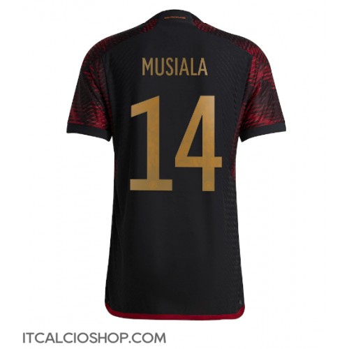 Germania Jamal Musiala #14 Seconda Maglia Mondiali 2022 Manica Corta
